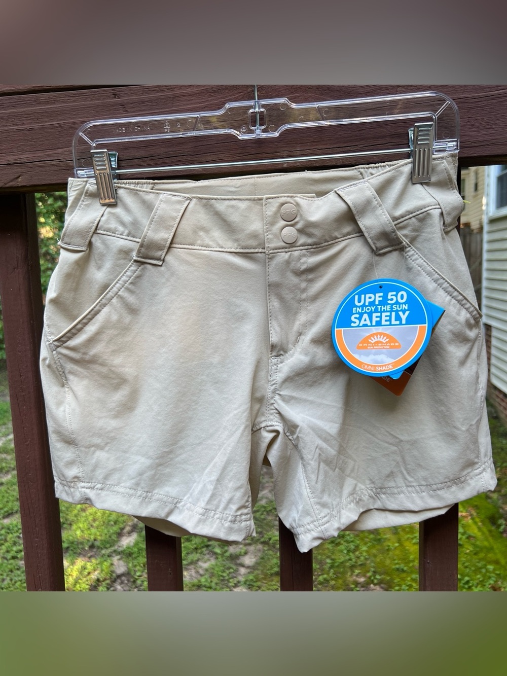 Women’s UPF 50 Athletic Shorts - Beige